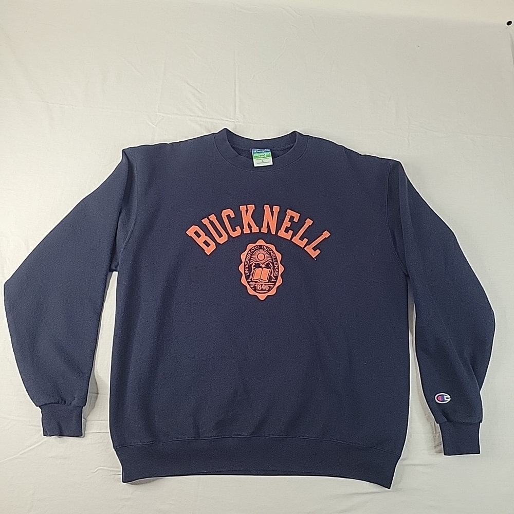 Champion Eco Fleece Navy Blue Bucknell Men's Crewneck Sweatshirt